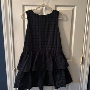 Green & blue Crewcuts plaid girls jumper